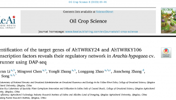 客户文章 | DAP-seq技术揭示花生中AhTWRKY24和AhTWRKY106转录因子下游调控基因