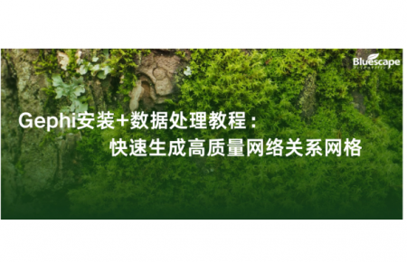 Gephi安装+数据处理教程：快速生成高质量网络关系网格